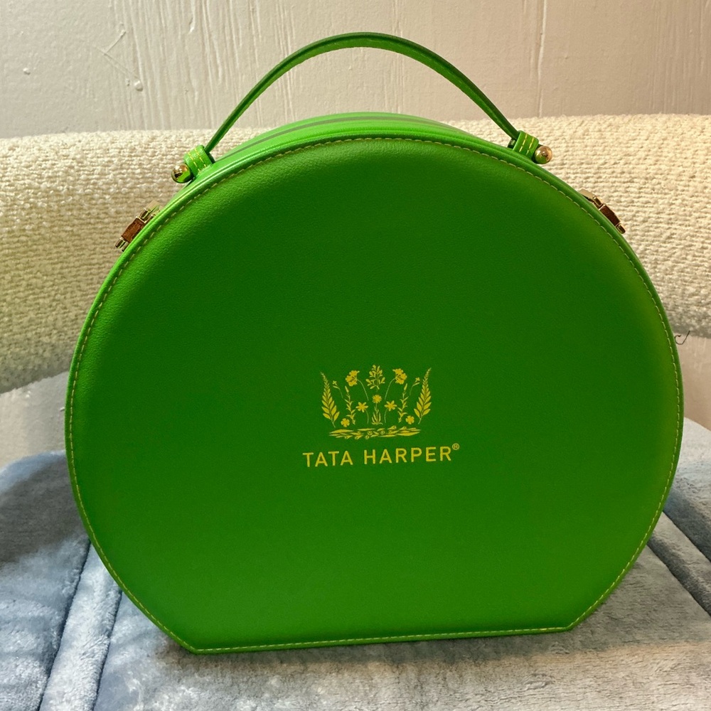 Tata Harper Bright Green Cosmetic Case View 3